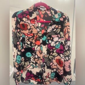 Express Multicolor Floral Shirt